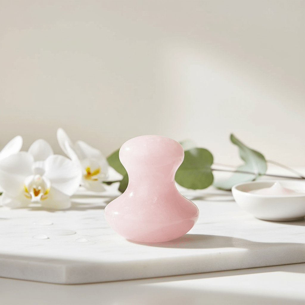 Rose Quartz Facial Tool | Ayurvedic Massage Stone