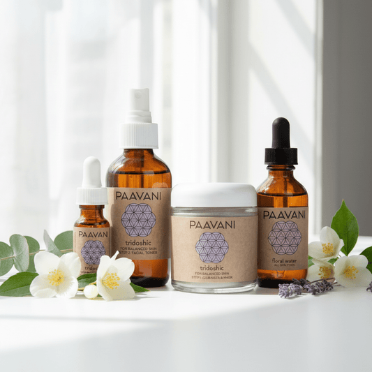 Tridoshic Skincare Ritual | Ayurvedic Set for Balanced & Combination Skin